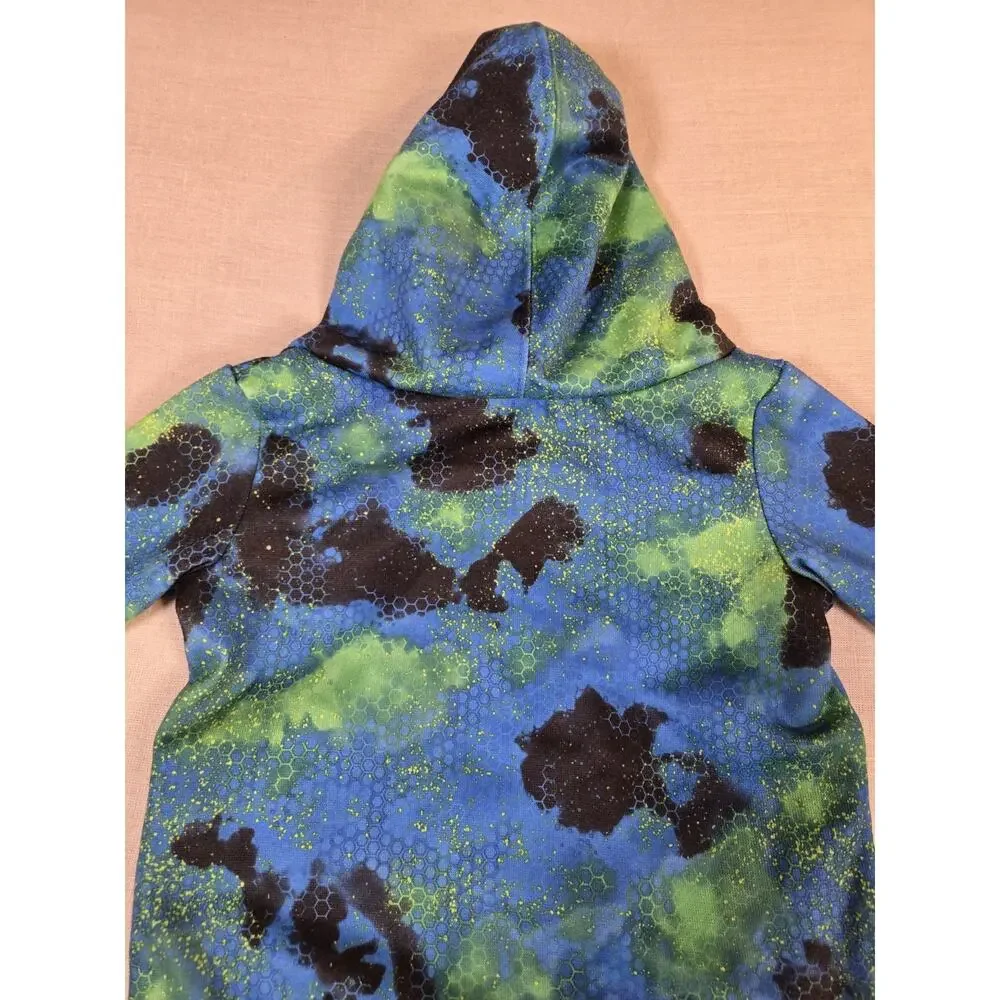 NWT‎ NIKE Futura Kids Hoodie 18 Months Black /Laser Blue